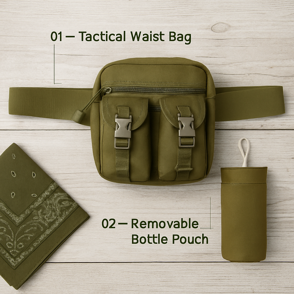 Tactical Waist Bag for Hiking, Camping, Outdoor Gear